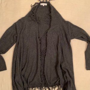 Blossom Cashmere Fringe Cardigan Size Small